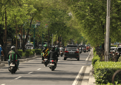 Pemandangan sepi yang sukar ditemukan di Jogja hari ini.