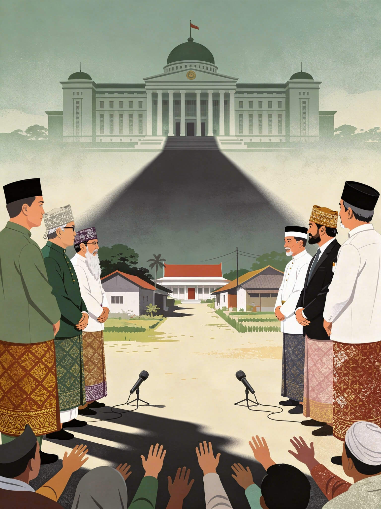 Ulama kiai ustadz diam melihat kedzaliman penguasa catrawarta