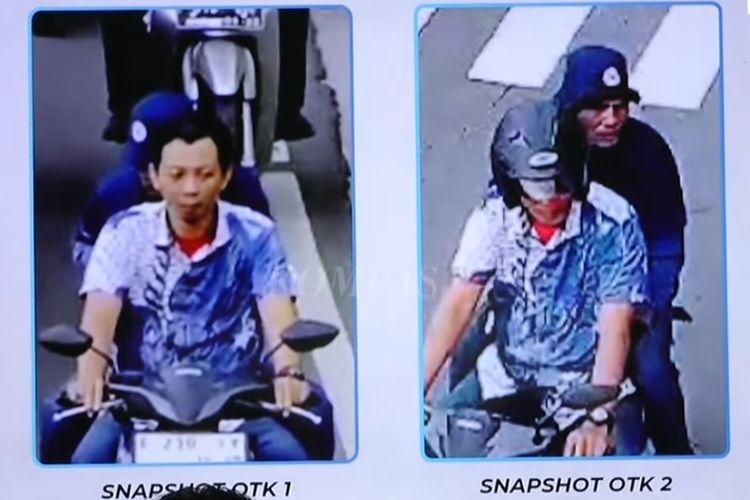 Wajah terduga pelaku penyiraman aktivis KontraS, Andrie Yunus.