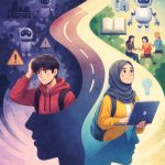 Ilustrasi perbedaan persepsi antargenerasi terhadap perkembangan kecerdasan buatan ai Generasi muda cenderung lebih khawatir terhadap dampak teknologi ini pada masa depan pekerjaan dan kehidupan sosial sementara generasi yang lebih tua justru menunjukkan tingkat kepercayaan diri yang lebih tinggi dalam menghadapi perubahan tersebut
