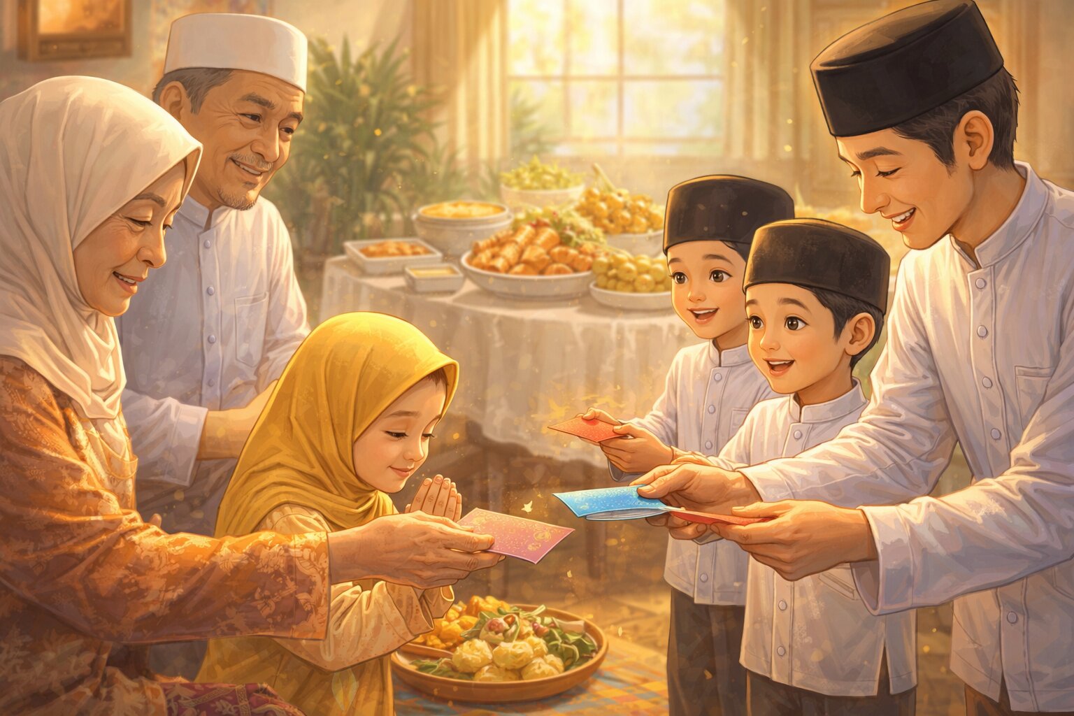Dalam sejarah pemberian hadiah kepada anak anak dan kerabat saat hari raya sudah dikenal sejak masa kesultanan utsmaniyah