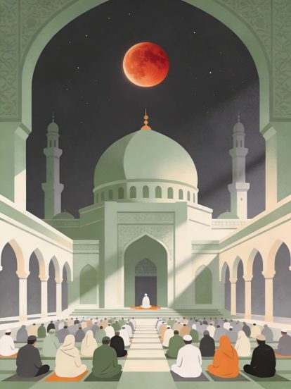 Sholat blood moon 1 catrawarta