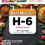 Jogja food  beverage expo 2026 yang berlangsung pada 811 april 2026 di jogja expo center jec