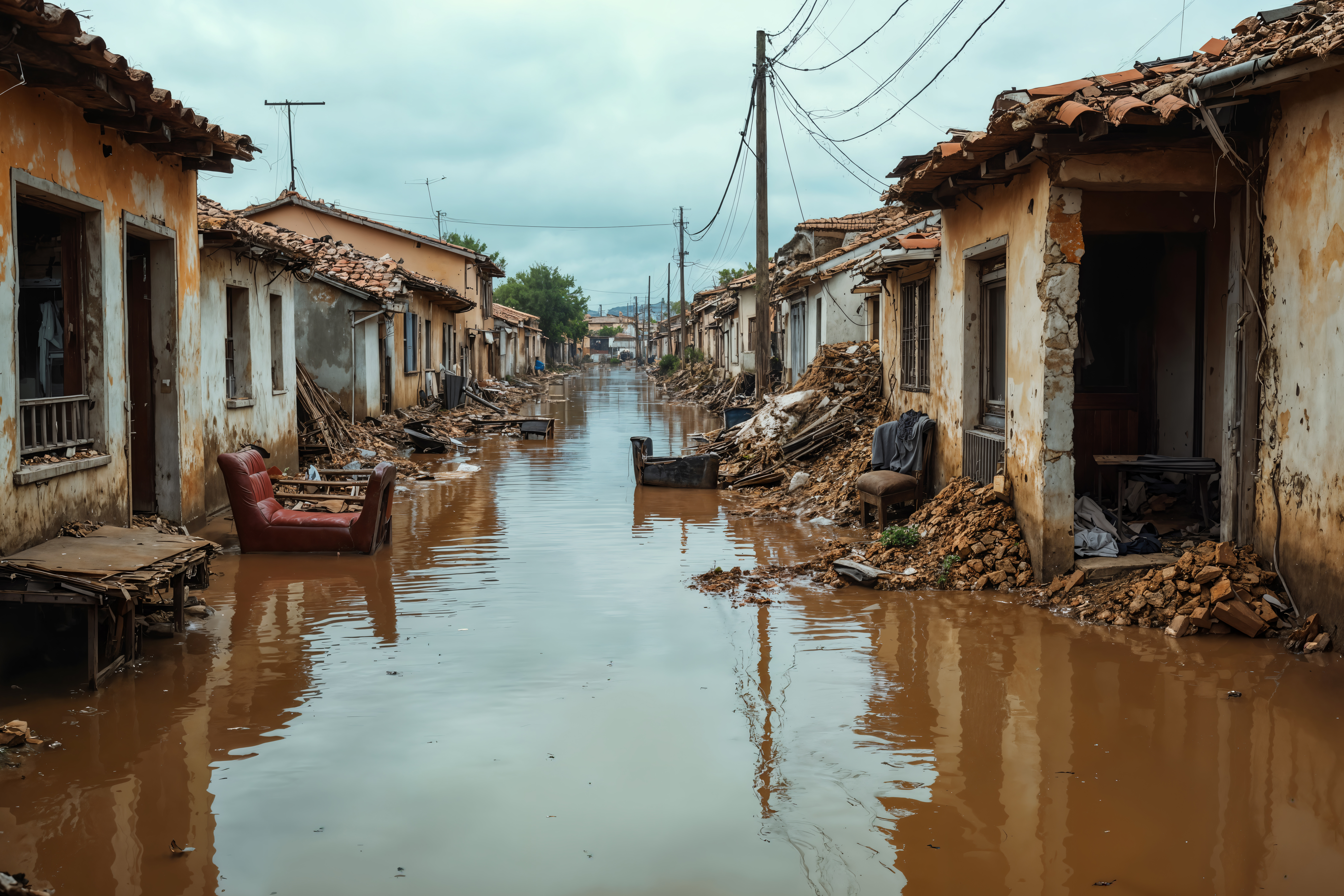 Ilustrasi banjir.