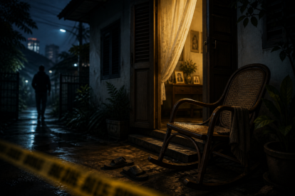 Ilustrasi suasana rumah korban di pekanbaru tempat peristiwa pembunuhan yang diduga melibatkan orang terdekat terjadi