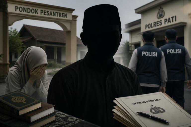 Ilustrasi kegelapan yang terjadi di Pesantren.
