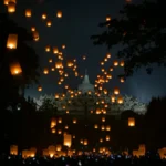 Penerbangan lampion sebagai salah satu rangkaian perayaan hari raya waisak di candi borobudur sumber httpsinjourneydestination Id