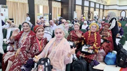 Jamaah haji asal sulawesi selatan sumber  dokumentasi humas kanwil kemenag sulsel
