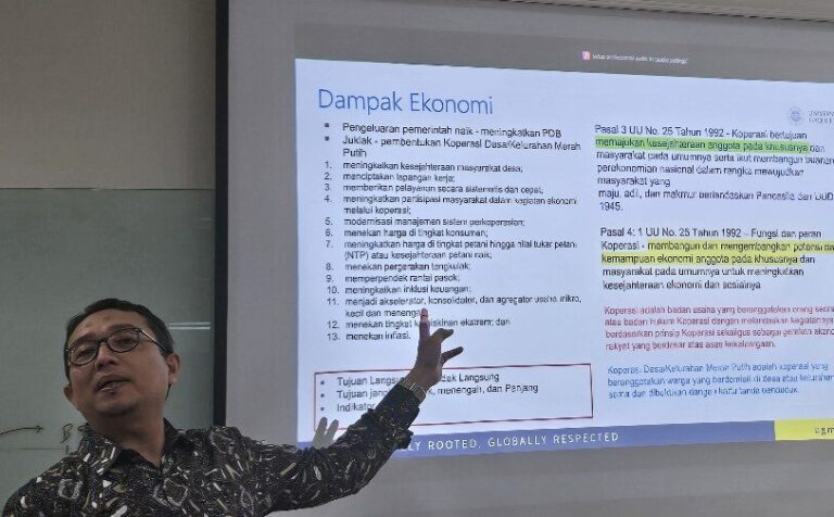 Ekonom Universitas Gadjah Mada (UGM) Amirullah Setya Hardi,