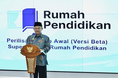 Platform Rumah Pendidikan ketika diluncurkan pada Januari 2025 oleh Menteri Abdul Mu'ti.