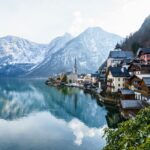 Ilustrasi norwegia sebagai negara yang banyak memiliki hal inspiratif dengan pemandangan alam yang cantik