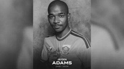 Gelandang Timnas Afrika Selatan Jayden Adams Meninggal Dunia Usai Berlaga.