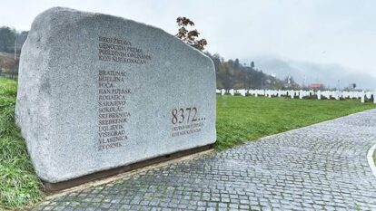 Srebrenica memorial di Bosnia.