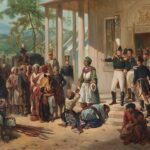 Lukisan legendaris bertajuk penyerahan pangeran diponegoro kepada jenderal de kock oleh nicolaas pieneman