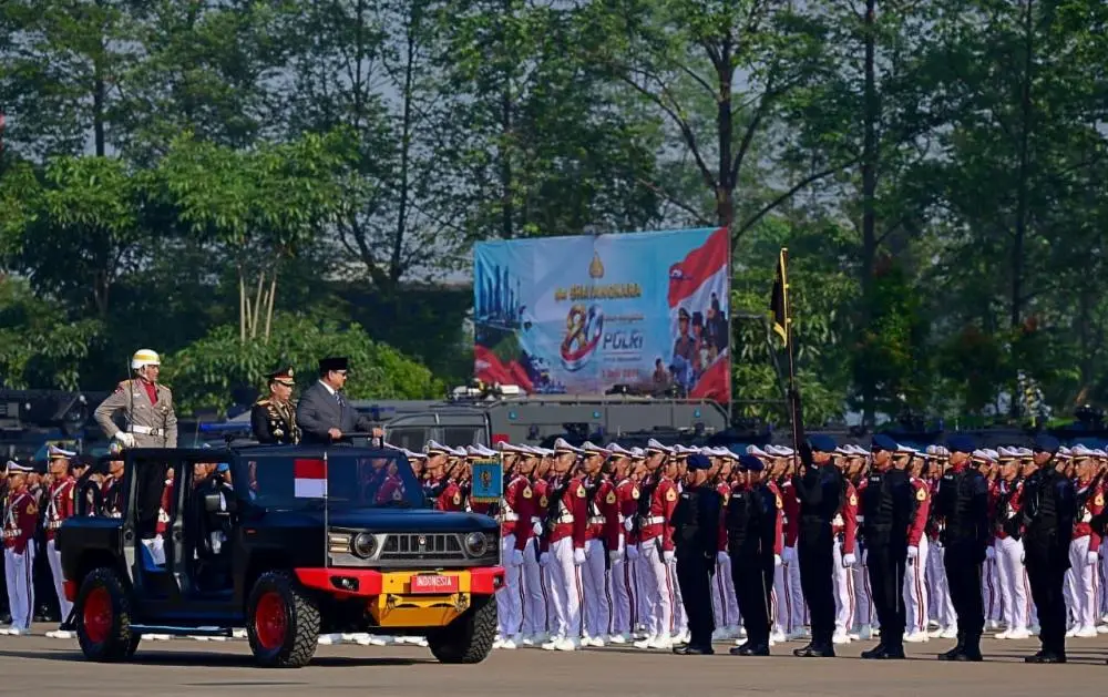 Prabowopolri01 catrawarta Hari bhayangkara ke 80 harus menjadi momentum refleksi terhadap posisi dan arah polri dalam kehidupan bernegara saat ini