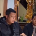 Konferensi pers penetapan tersangka pengeroyokan terduga pencuri ayam di tabanan bali