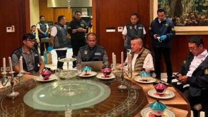 Konglomerat Tan Kian saat diperiksa polisi di Pacific Place, Jakarta Selatan, Kamis (9/7/2026).